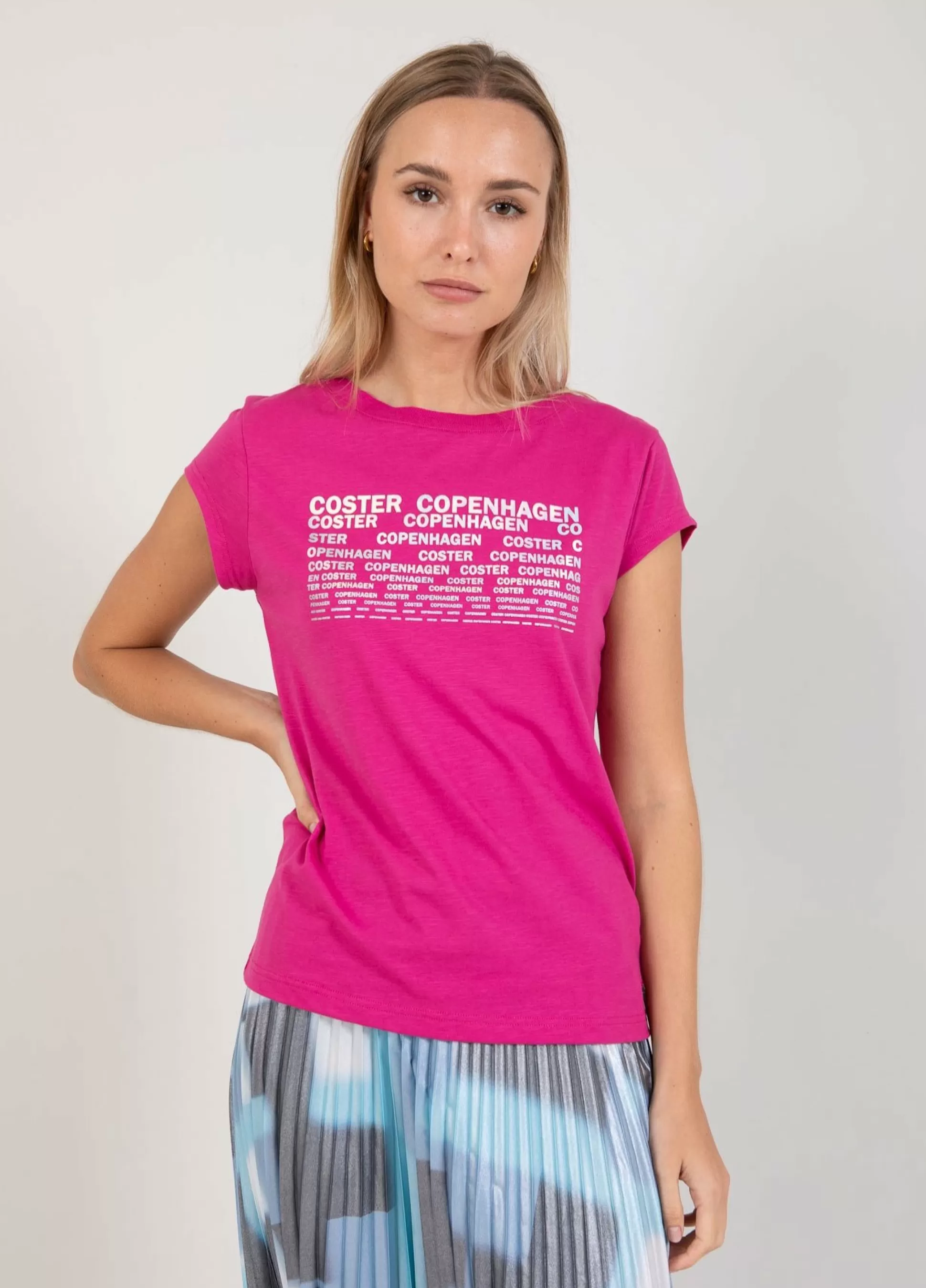 Coster Copenhagen T-Shirt With Coster Print Berry Shop