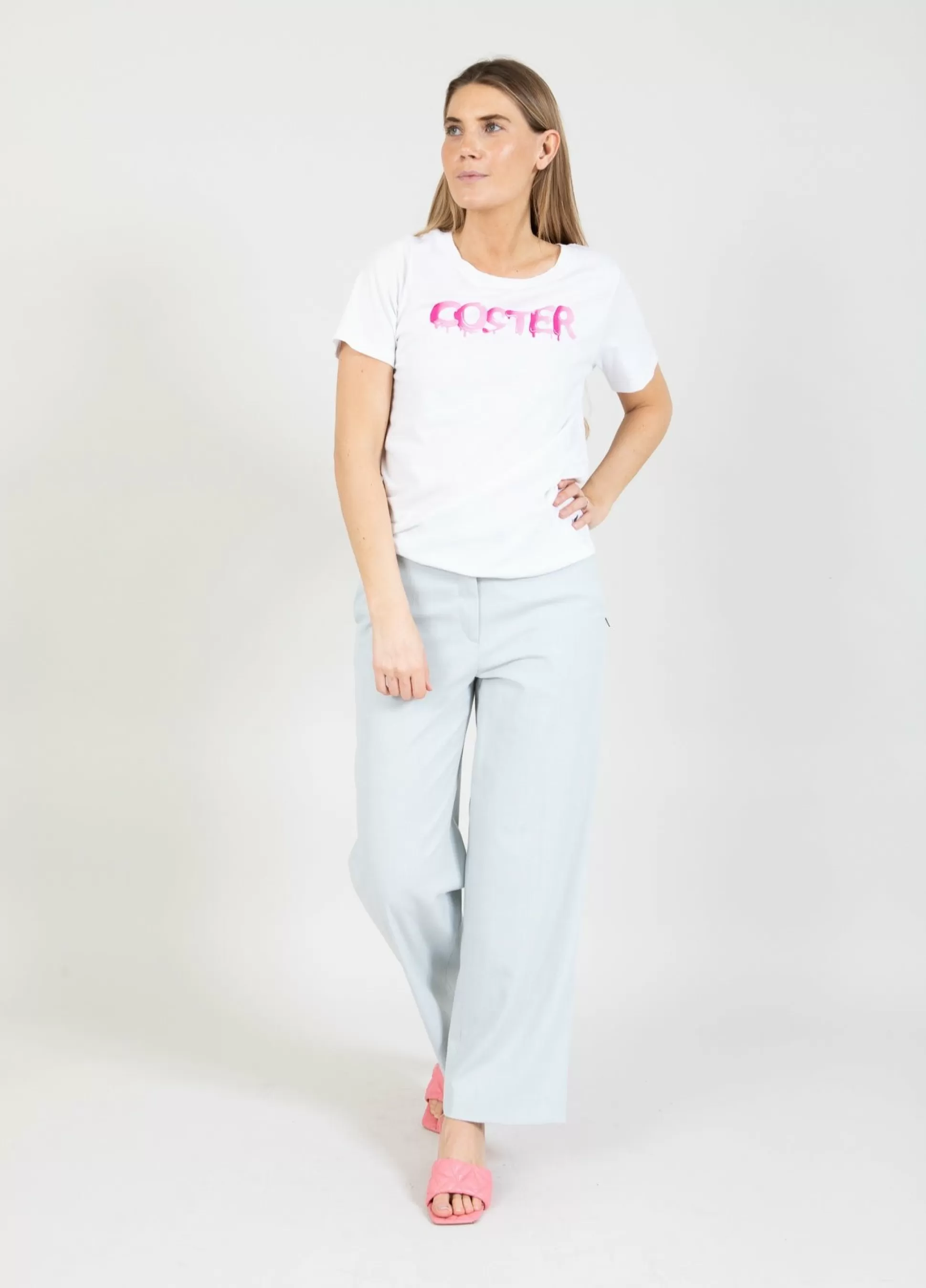 Coster Copenhagen T-Shirt With Grafitti Logo White Outlet