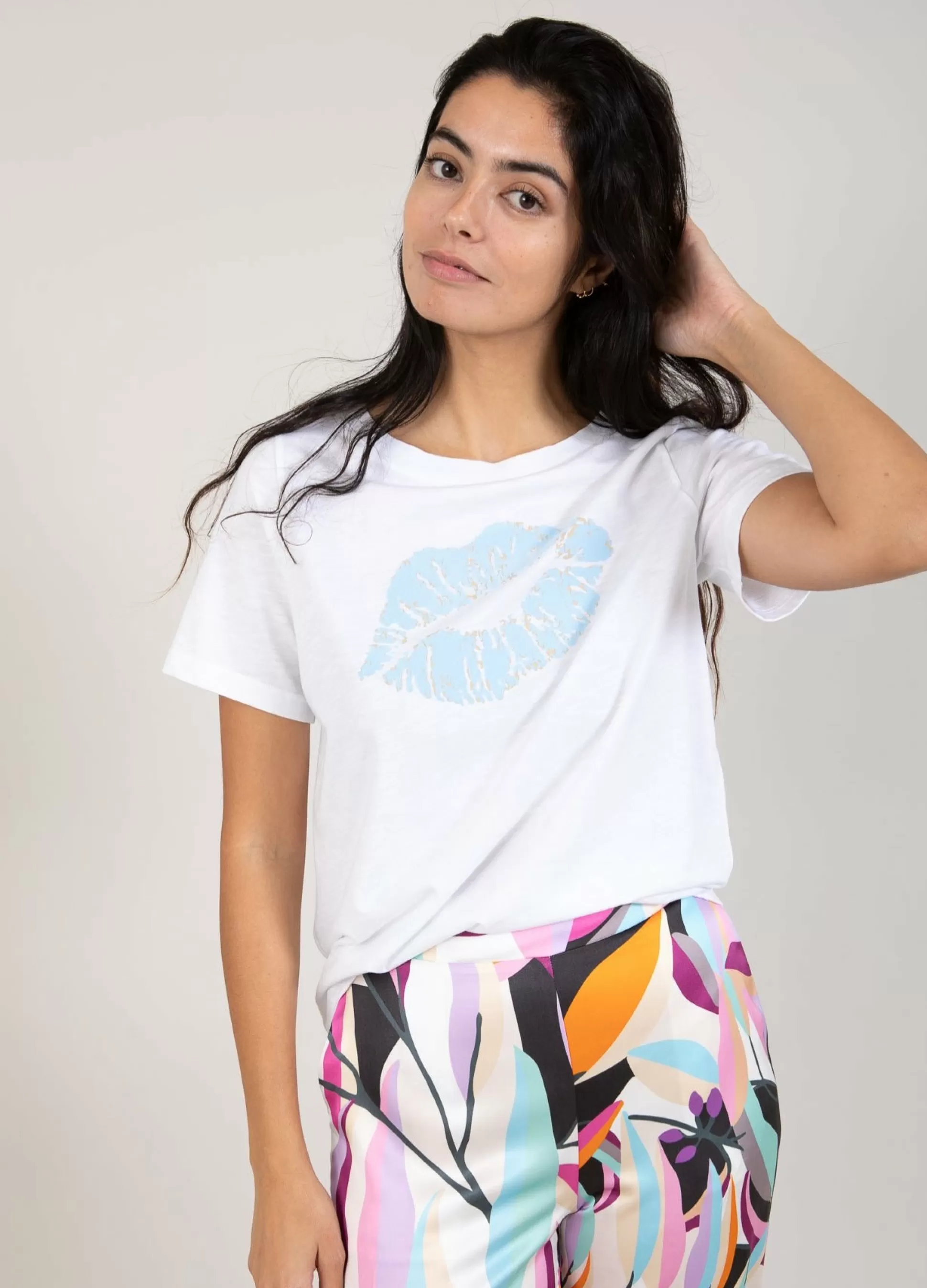 Coster Copenhagen T-Shirt With Kissing Lips White Best