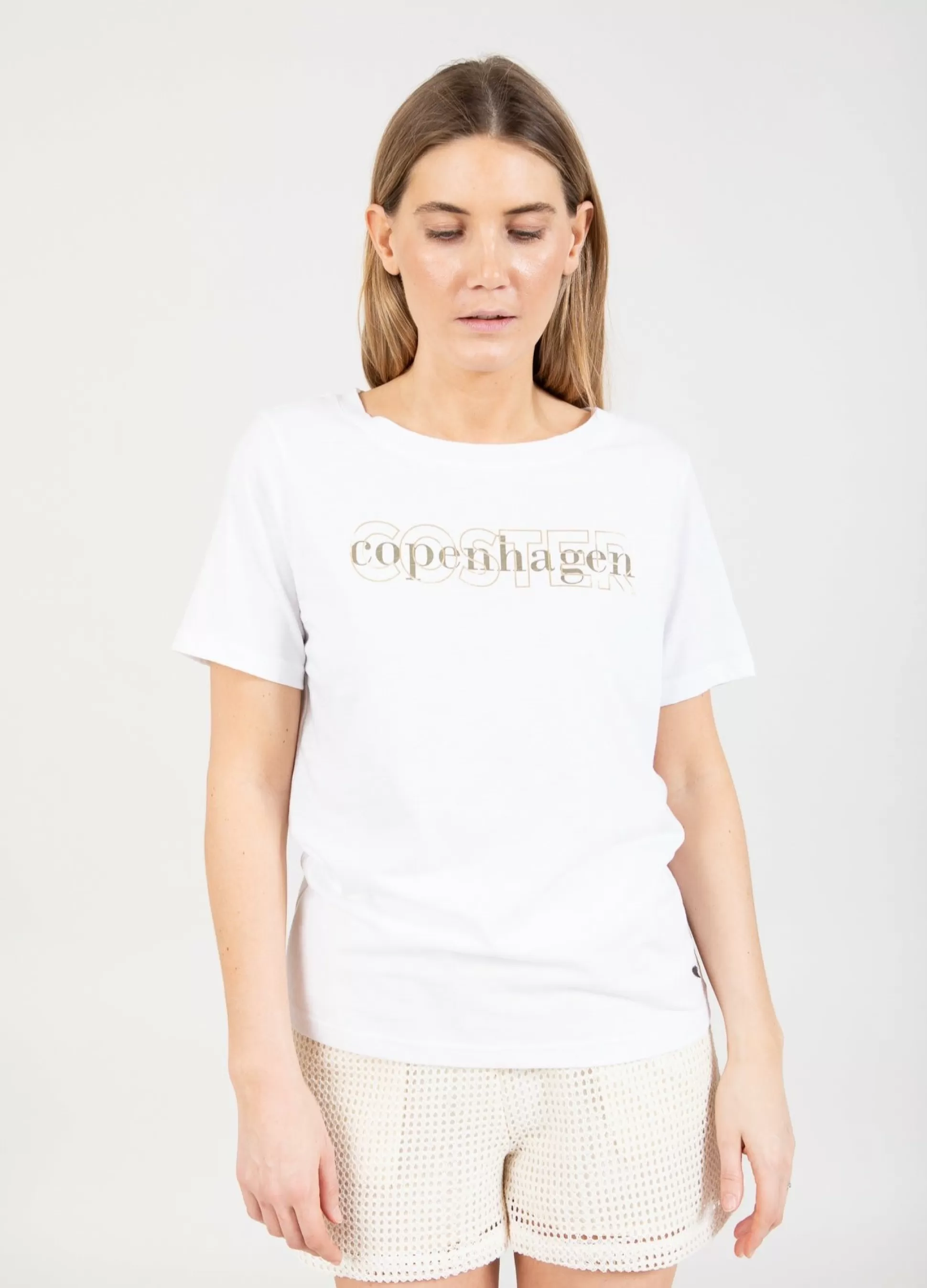 Coster Copenhagen T-Shirt With Logo White New