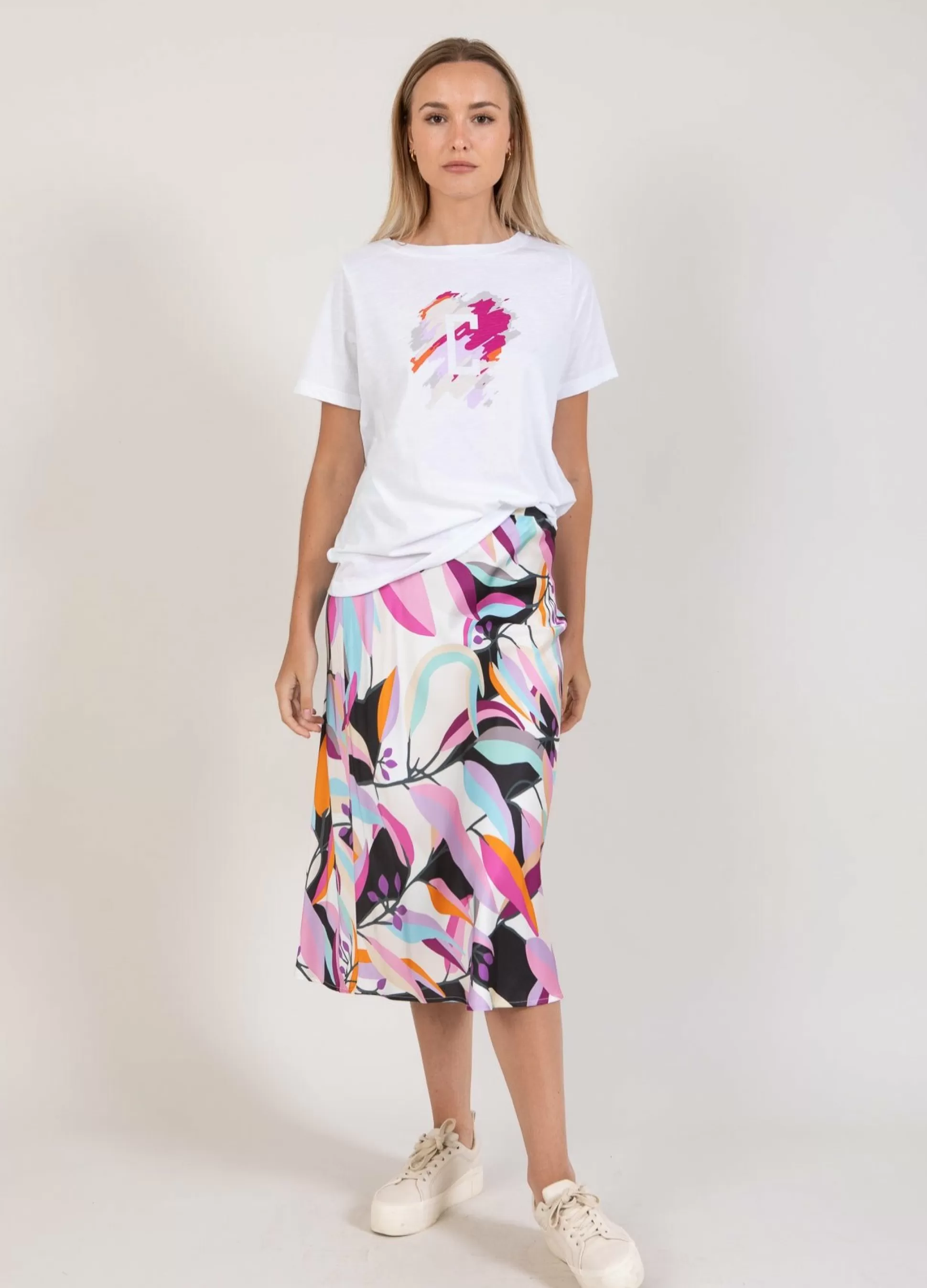 Coster Copenhagen T-Shirt With Paint Mix White Clearance