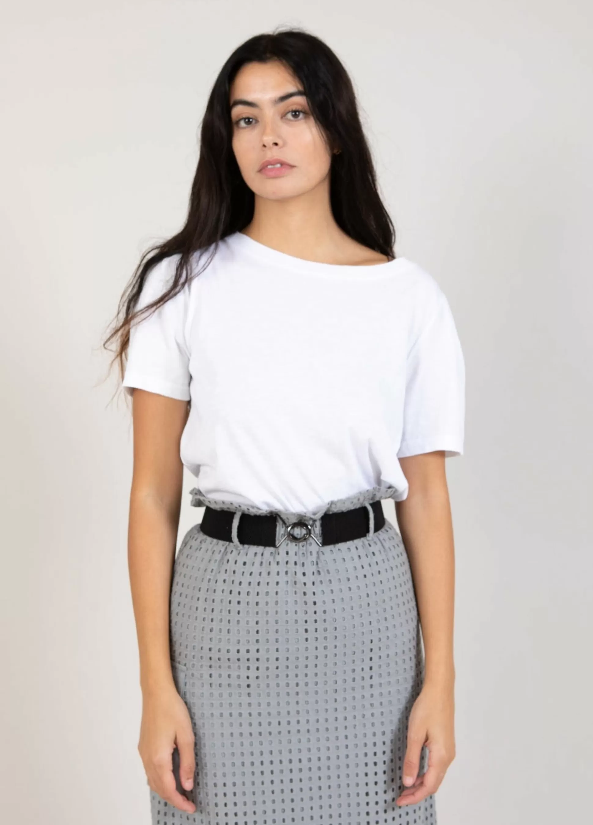 Coster Copenhagen T-Shirt With Pleats White Fashion